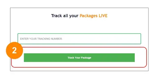 Step 2 The Package Tracking Button